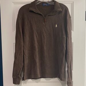 Polo by Ralph Lauren Brown Zip Up Sweater